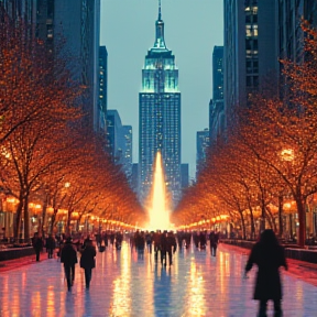 Sipping Eggnog In Rockefeller Center At Christmas Time