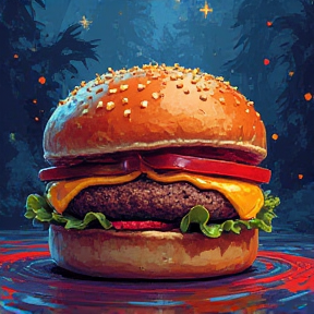 Burgerträume in der Nacht