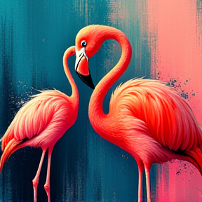 Flamingos und Witze