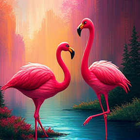 Flamingos und Witze