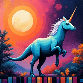 Space Unicorns and Space Dinosaurs