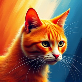 Mean Orange Cat