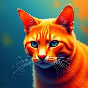 Mean Orange Cat