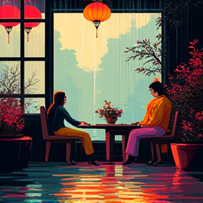 Rainy Teahouse Dreams