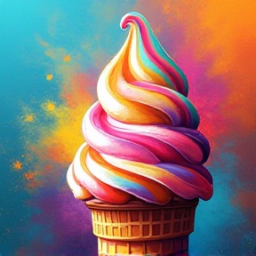 Colorful Ice Cream 