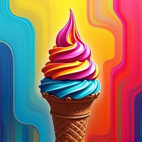 Colorful Ice Cream 