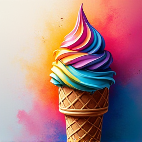 Colorful Ice Cream 