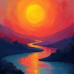 *Whiskey River Sunset