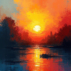 **Whiskey River Sunset**