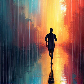 Running in the rain