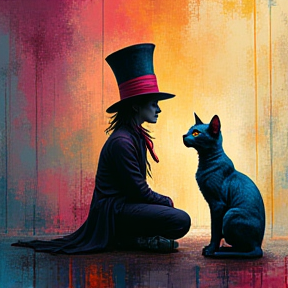 Mad Hatter and Cats