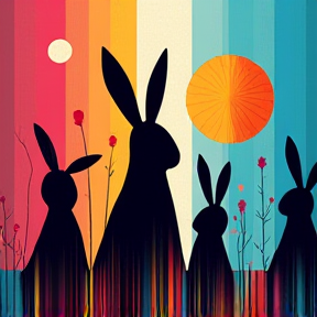 seven bunnies