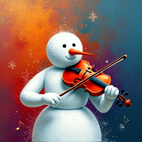 Snowman Violin