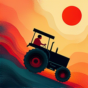 Tractors in Red