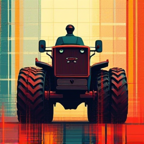 Tractors in Red