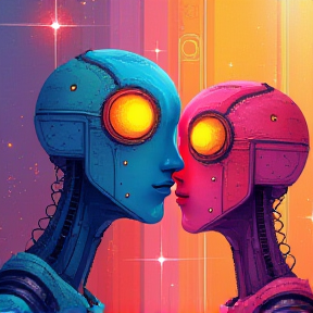 Lavender Robot Love