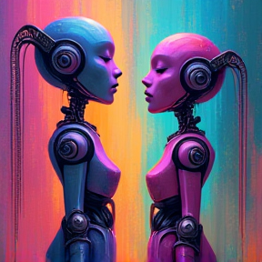 Lavender Robot Love