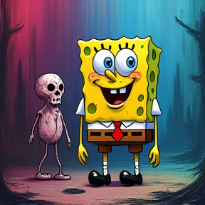 Buffy Meets SpongeBob: Ghostface Battle