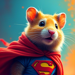 Tooting Superhero Hamster