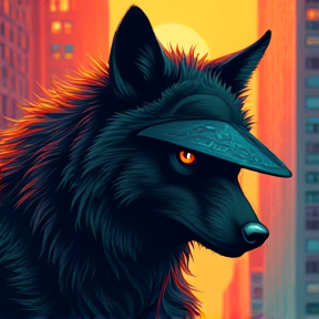 Werwolf in New York bei Nacht