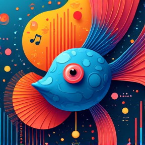 hip hop blue fish