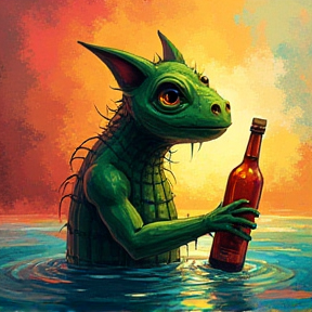 The Tipsy Green Kobold