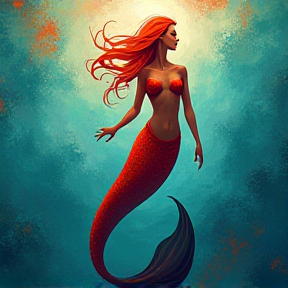 Mermaid in water 