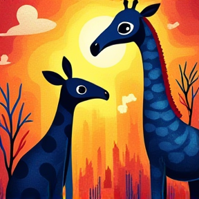 Kangaroo and Giraffe