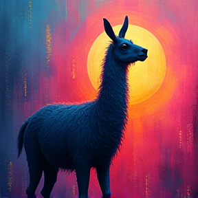 Llama en la  Oscuridad