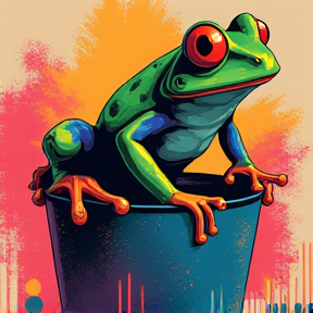 Feminist Frog in a Bucket