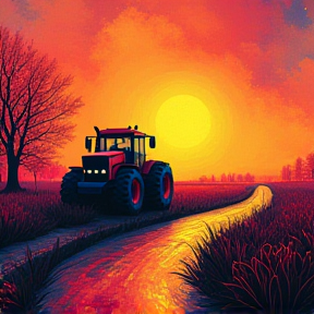 Tractor and Moonshine