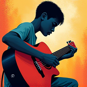 Boy with a Guitar