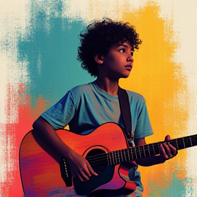 boy with a guitar