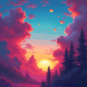 pixel sky