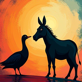 The Donkey and the Duck