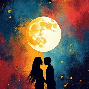 conversation of the moon and me