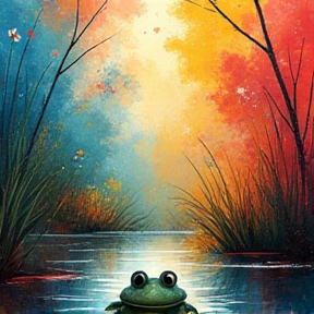 Froggy in the Pond