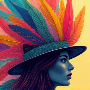 Feather hat