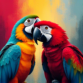 Parrots talk 