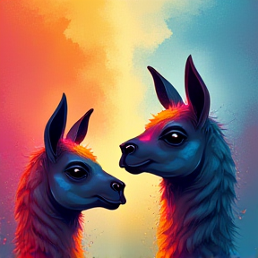 Three Llamas Dancing