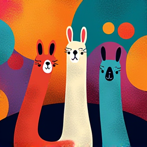 Three Jazzy Llamas