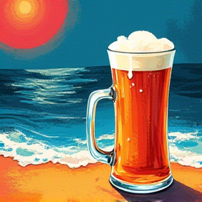 bier am strand