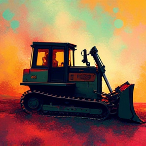 Broken Bulldozer