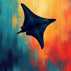 Manta Ray in the Sky