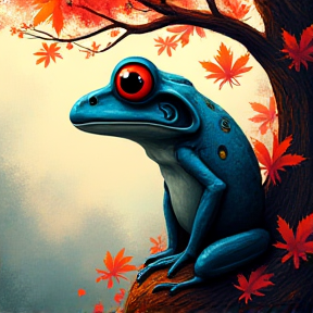 Frog-Dog in a Tree