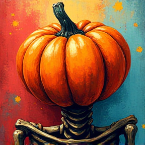 Skeleton Pumpkin Dance