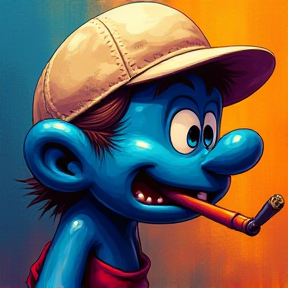 Cigarette Burner Smurf