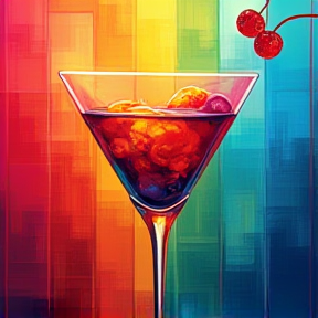 Rainbow cocktail 