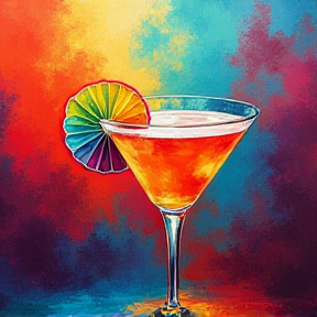 Rainbow cocktail 