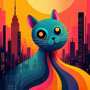 Cat in the Robot City